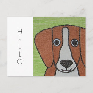 Cute Beagle Postcard
