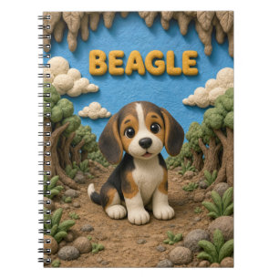Cute Beagle Puppy, Baby Dog Notebook
