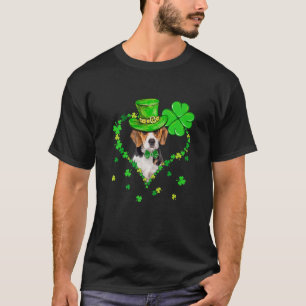 Cute Beagle Saint Patrick's Day Dogs Dad Mum T-Shirt