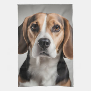 Cute Beagle Tea Towel