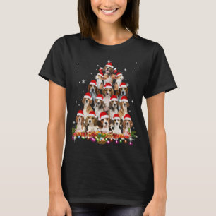 Cute Beagles Christmas Tree Dog Santa Xmas Funny P T-Shirt