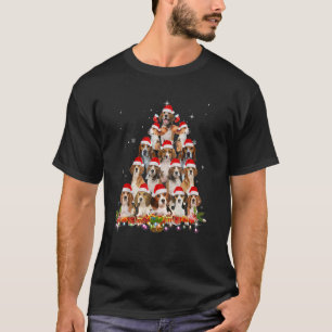 Cute Beagles Christmas Tree Dog Santa Xmas Pajama T-Shirt
