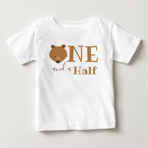 Cute Bear 18 Months One and a Half Birthday Baby T-Shirt
