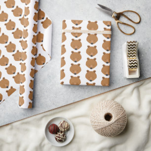 Cute Bear Animal Wrapping Paper