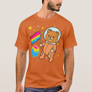 Cute Bear Astronaut Pan Pride Premium T-Shirt