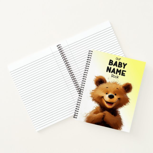 Cute Bear Baby Name Book (Inside)