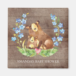 Cute Bear Baby Shower Favour Magnet