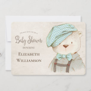 Cute Bear Baby Shower Invitation
