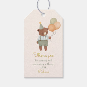 Cute bear Baby Shower Thank gift Tags