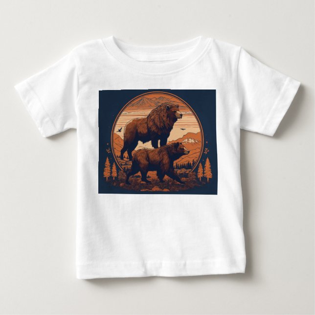 Cute Bear Baby T-Shirt (Front)