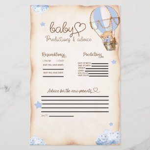 Cute Bear Blue Baby Predictions & Advice Game