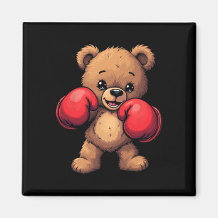 Cute Bear Boxing Gloves Magnet