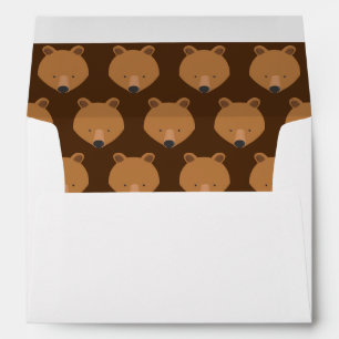 Cute Bear Brown Animal Envelope