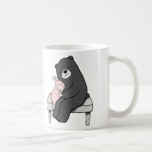 Cute Bear & Bunny Mug Custom Personalised Name Mug