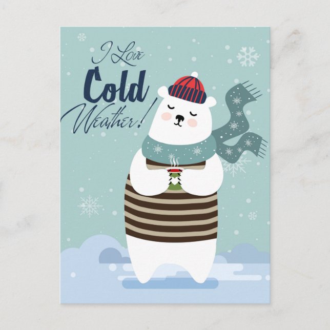 Cute  Bear Calendar 2025 Postcard (Front)