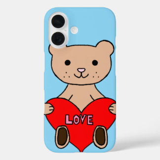 Cute bear  iPhone 16 case