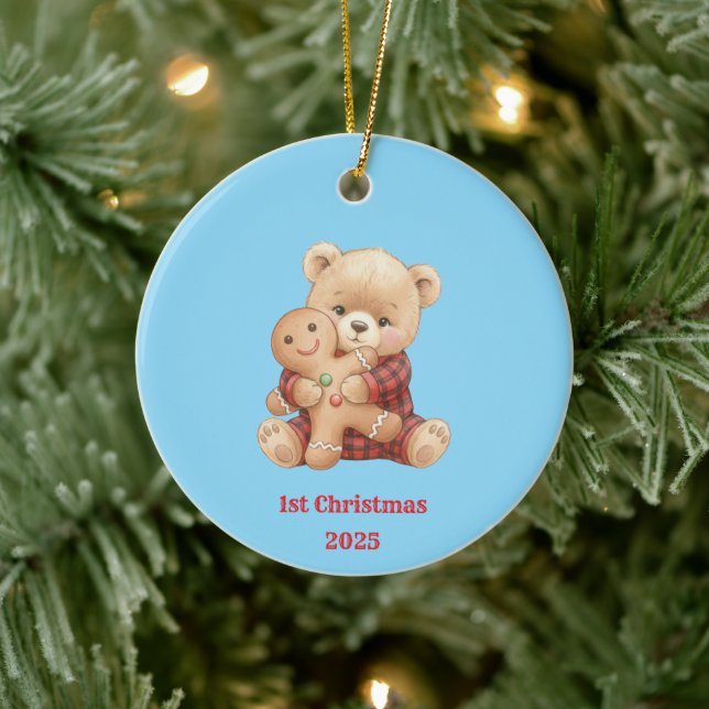 Cute Bear  Ceramic Tree Decoration (Tree)