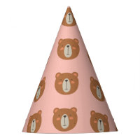 Cute Bear colourful party hat