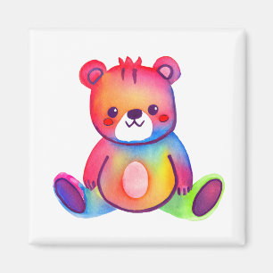 Cute Bear Cool Teddy positive Magnet