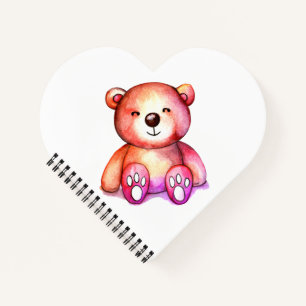 Cute Bear Cool Teddy positive Notebook