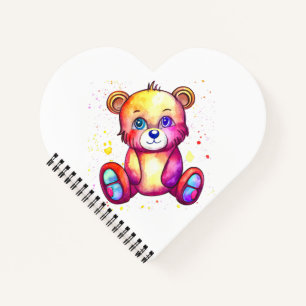 Cute Bear Cool Teddy positive Notebook