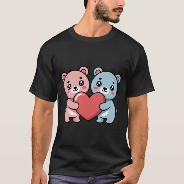Cute Bear Couple Love Shirt – Adorable Valentine G (Front)