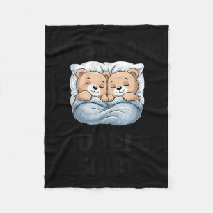 Cute Bear Couple This Is Our Cuddle Fleece Blanket