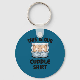 Cute Bear Couple This Is Our Cuddle Key Ring
