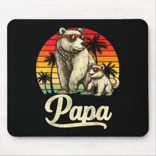 Cute Bear Dad Jokes Meme Animal Lovers Papa Mouse Mat