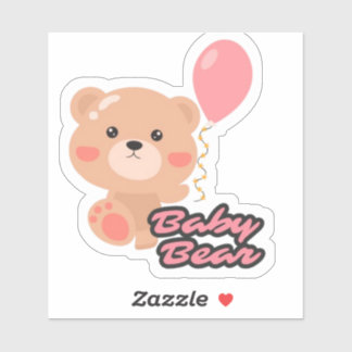 Cute Bear Die Cut Sticker
