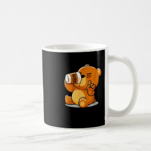 Cute Bear Drinking Funny Introvert - Coffee Shh Mug