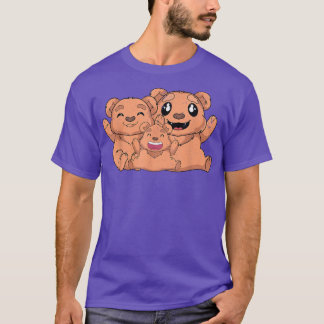 Cute Bear Family Nature Wildlife Forest Animal Lov T-Shirt