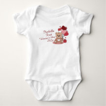 Cute Bear First Valentine's Day 2026 Personalized
