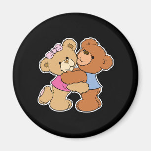 Cute Bear Hug Bears Magnet