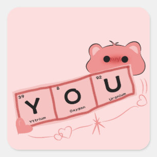 Cute Bear In Love Sticker