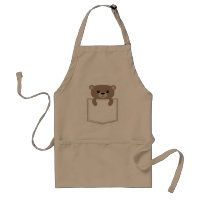 cute bear in pocket