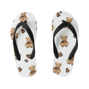 Cute Bear  Kid's Flip Flops