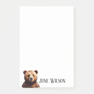 Cute Bear Look Design Style Post-it Notes