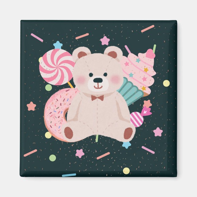 Cute bear magnet (Front)
