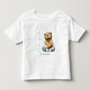 Cute Bear My Third Birthday T-Shirt