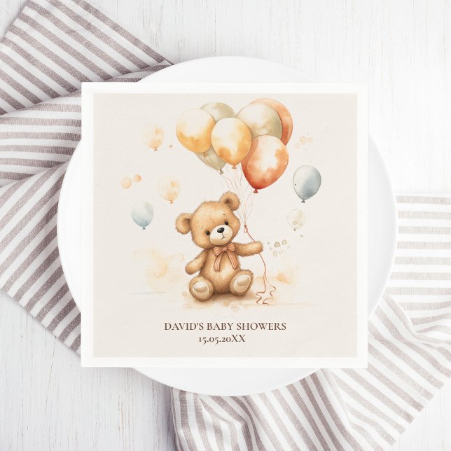 Cute Bear Neutral  Napkin (Creator Uploaded)