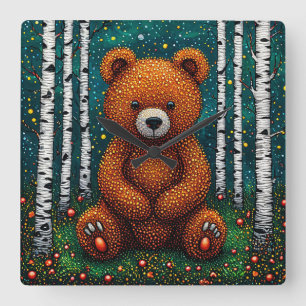 🧸 Cute Bear Nursery Room Decor Clock 🕒