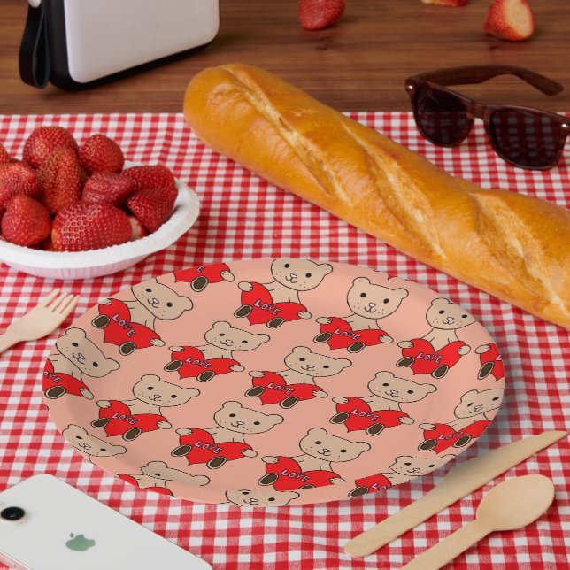 Cute Bear Paper Plate (Picnic)