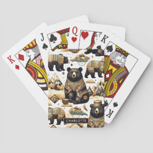 Cute Bear Pattern Playing Cards