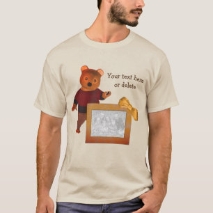 Cute Bear Personalised Photo Frame T-Shirt