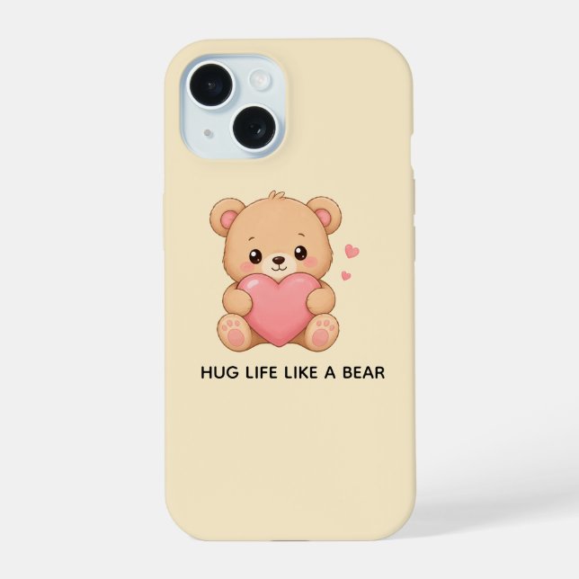 CUTE BEAR PHONE CASE (Back)