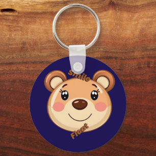 Cute Bear Smile Key Ring