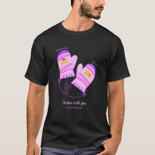 Cute Bear Smitten With You Personalized Lovers  T-Shirt