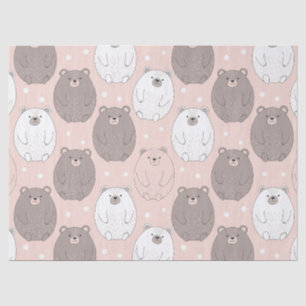 Cute Bear - Soft Pastel Woodland (2) Tissue Paper