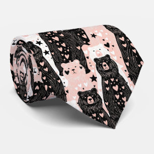 Cute Bear - Soft Pastel Woodland (5) Tie